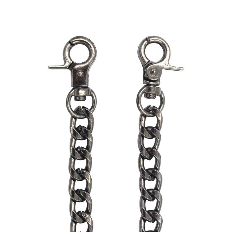 DGOL DGOL 47 inch Bags Metal Replacement Chain Shinning Cross Body Strap Handle Shoulder for Handbag Gunmetal - Image 1