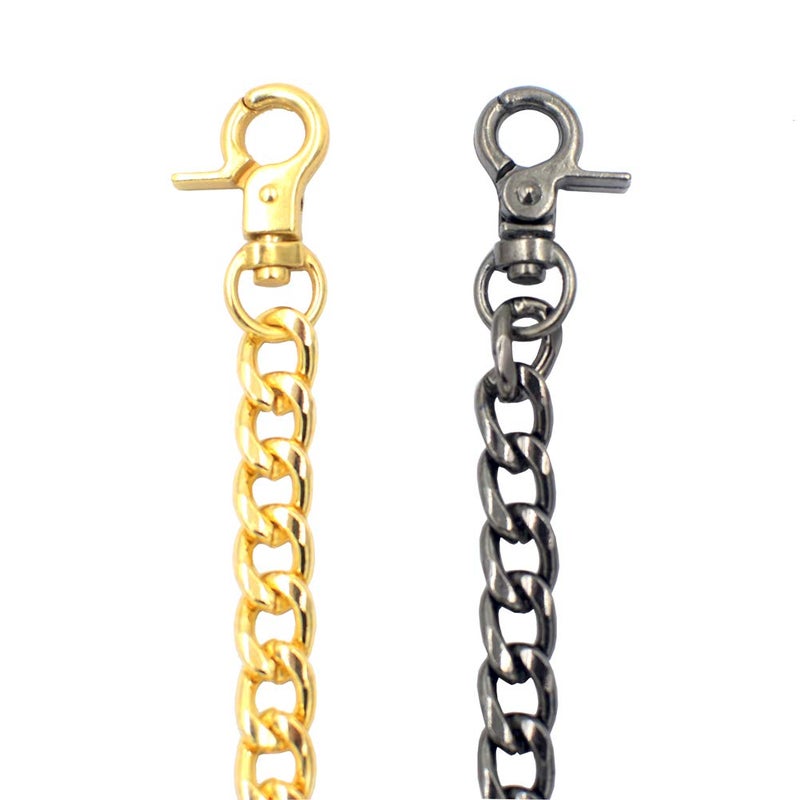 DGOL DGOL 47 inch Bags Metal Replacement Chain Shinning Cross Body Strap Handle Shoulder for Handbag Gunmetal - Image 3