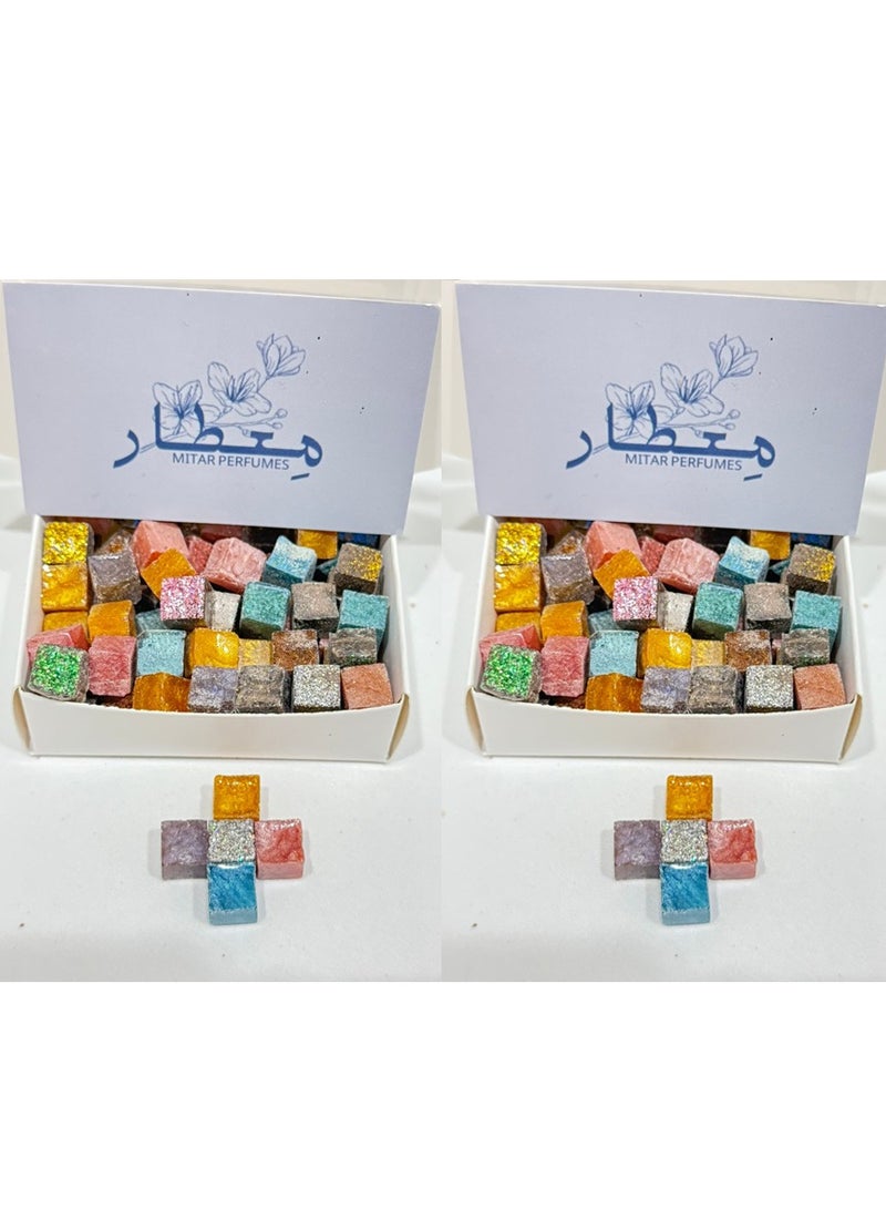 Mastic incense with assorted scents, 50 pieces (2 sets)  - Image 1