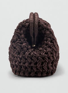 MANGO Natural Fiber Clutch Bag  - Image 3