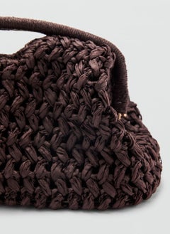 MANGO Natural Fiber Clutch Bag  - Image 4