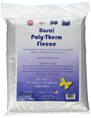 Bosal Poly-Therm Heat Reflective Fleece-Silver 62"X36" (103308) - Image 1