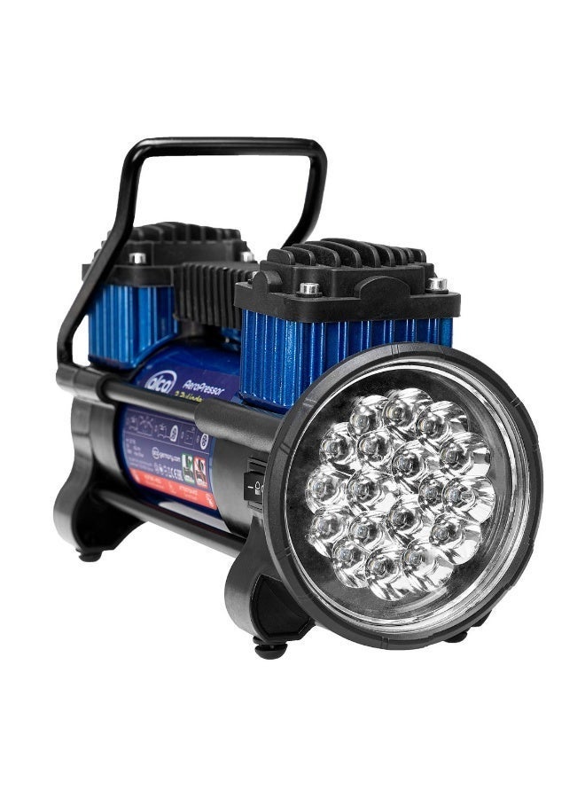 Alca ضاغط هواء LED AeroPressor، 2 أسطوانة، 12 فولت، 160 PSI، 300 واط - Image 1