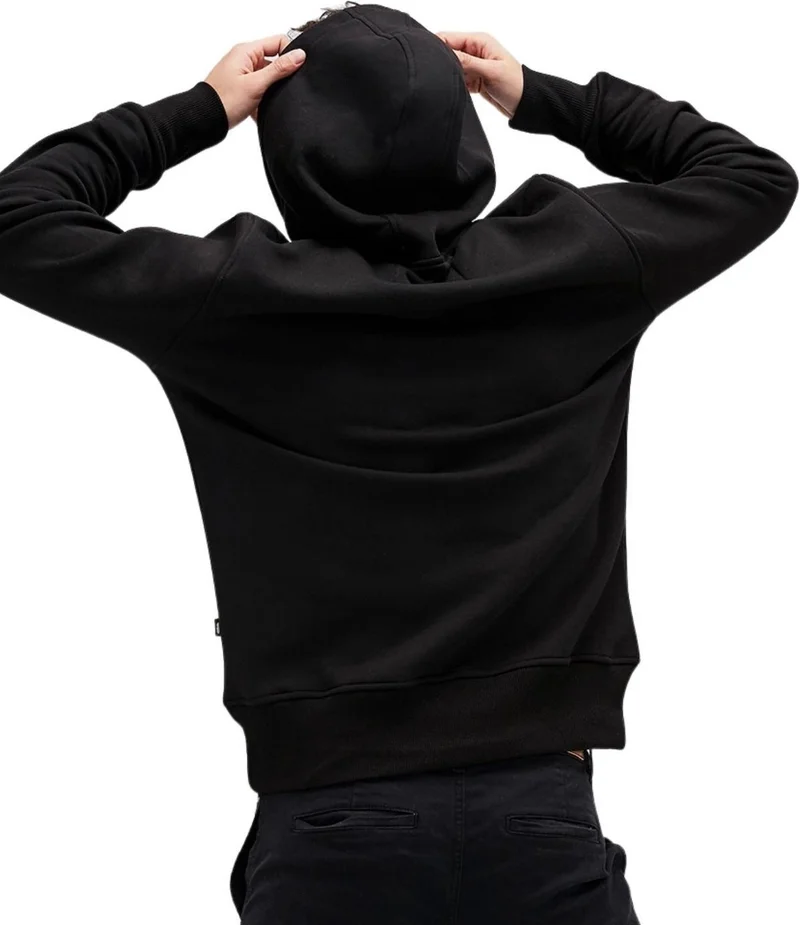 باد بير Simple Hoodie Black Men's Sweatshirt 20.02.12.019-C01