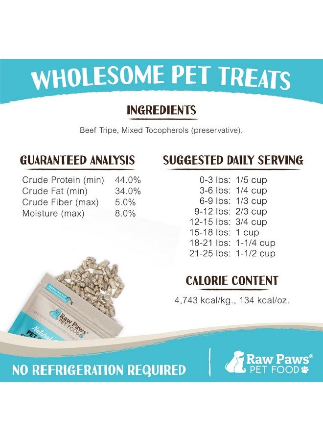Raw Paws FreezeDried Green Beef Tripe For Dogs & Cats, 8Oz  Made In Usa  Raw Freeze Dried Dog Treats  FreeRange Cows  Grain & Wheat Free Beef Green Tripe Cat Treats  Raw Tripe Treats For Dogs - Image 4
