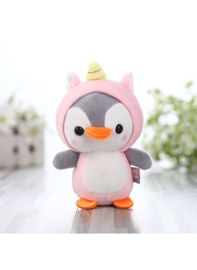 Generic Spot Cute Plush Dress Penguin Baby Doll Activity Gift Plush Doll Bag Key Pendant-Color:Pink-Height:13cm  - Image 1