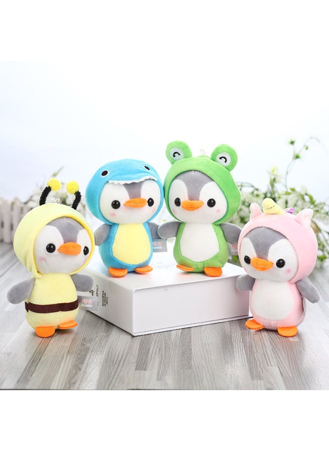 Generic Spot Cute Plush Dress Penguin Baby Doll Activity Gift Plush Doll Bag Key Pendant-Color:Pink-Height:13cm  - Image 3