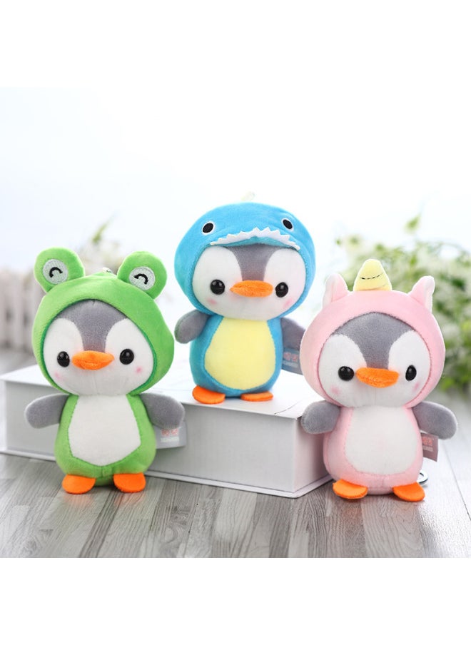 Generic Spot Cute Plush Dress Penguin Baby Doll Activity Gift Plush Doll Bag Key Pendant-Color:Pink-Height:13cm  - Image 5