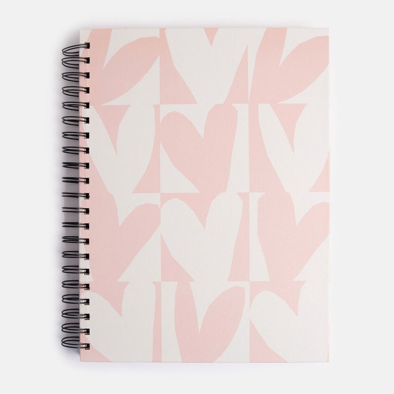 Caroline Gardner- A4 Notebook Spiral- Pink