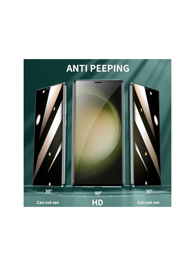 KASTWAVE Anti Peeping Case For Samsung Galaxy S23 Ultra 360 Degree Front And Back Privacy Tempered Glass Cover Anti Spy Screen Magnetic Adsorption Metal Bumper Protection Aluminum Frame Cover Shockproof - Image 3