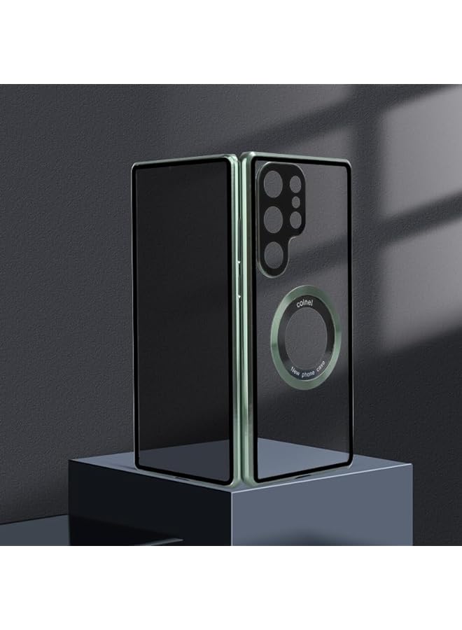 KASTWAVE Anti Peeping Case For Samsung Galaxy S23 Ultra 360 Degree Front And Back Privacy Tempered Glass Cover Anti Spy Screen Magnetic Adsorption Metal Bumper Protection Aluminum Frame Cover Shockproof - Image 2
