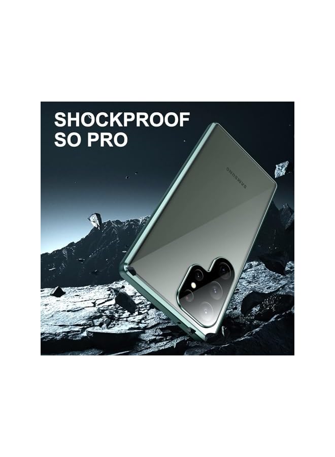 KASTWAVE Anti Peeping Case For Samsung Galaxy S23 Ultra 360 Degree Front And Back Privacy Tempered Glass Cover Anti Spy Screen Magnetic Adsorption Metal Bumper Protection Aluminum Frame Cover Shockproof - Image 5