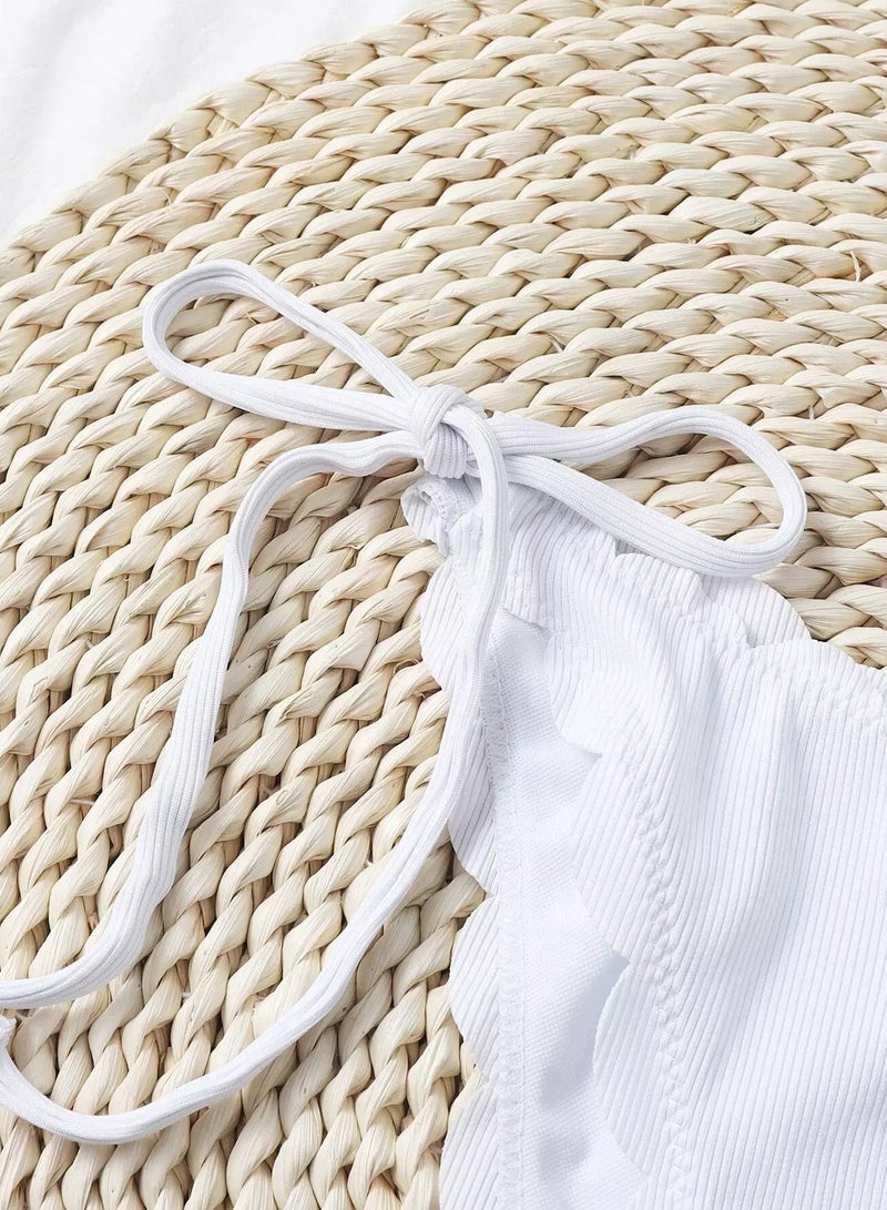 Generic Rib Scallop Trim Tie Side Bikini Panty - Image 5