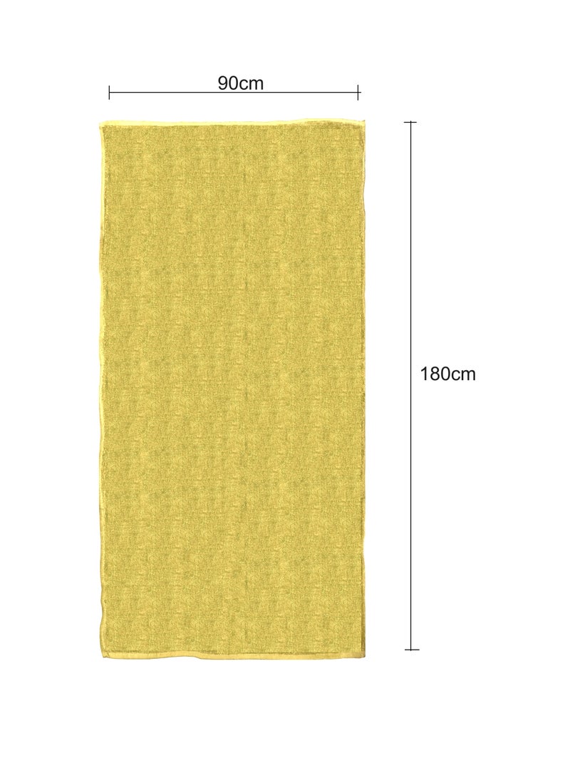 MAXQON Pack Of 2 - Beach Towel - 100% Cotton 600 GSM Over Sized (90x180cm), Highly Absorbent Bath Sheet For Pool, Beach, Fitness, Sports, Yoga, Color-Beige  - Image 3