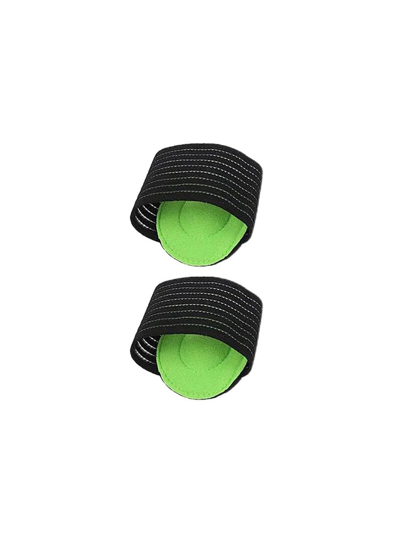 Tishta Arch Support Pads - Cushioned Foot Support for Improved Stability and Daily Comfort - Soft Support Design for Walking and Long Standing - (Medium)-Black-Green - Image 4