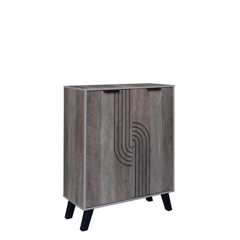 بيتي خزانة الأحذية 4 ارفف بابين خشب ماليزي - Image 2