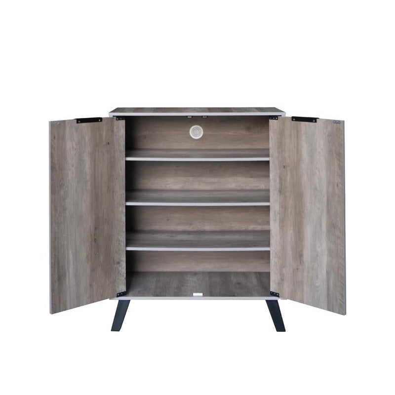 بيتي خزانة الأحذية 4 ارفف بابين خشب ماليزي - Image 4