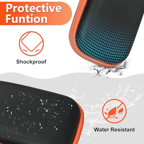 NIFUYOP Hard Case for SanDisk Extreme Pro/SanDisk Extreme Portable External SSD 500GB 1TB 2TB 4TB 8TB, Travel Case for External Solid State Drive USB Cable, Protective Cover Storage Bag Fit Memory Card SD - Image 4