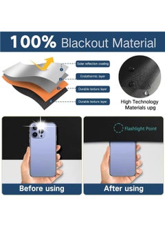 MarlaMall Blackout Curtains, 300 x 145CM Blackout Blinds Window Coverings, 100% Room Darkening Black Out Blinds Stick on for Baby Nursery Kids Bedroom Temporary Portable Travel  - Image 4