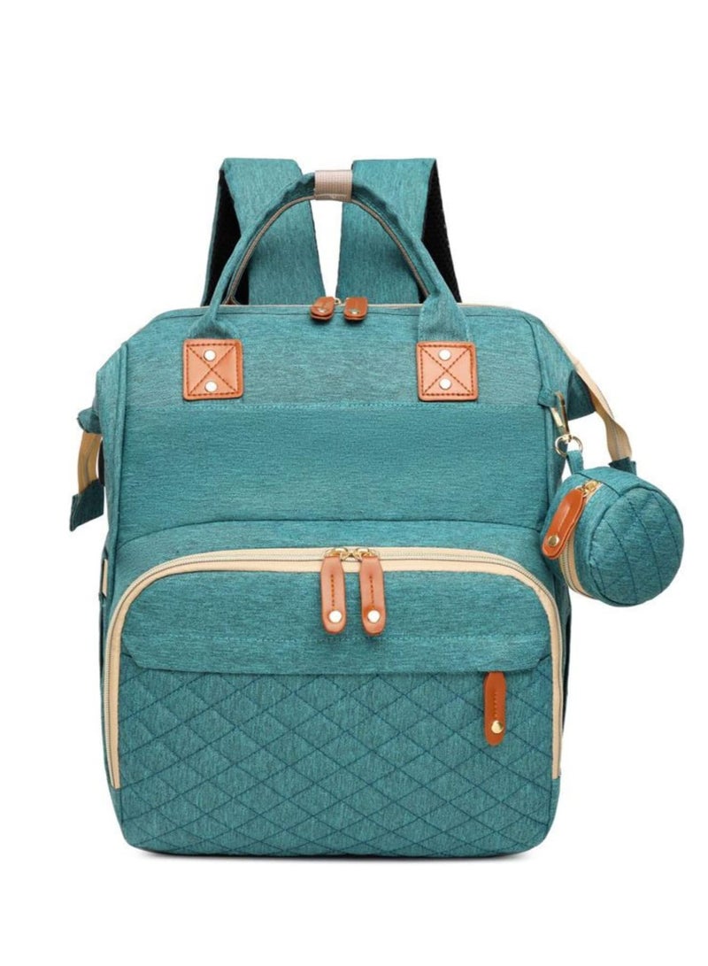 Baby Multifunctional Diaper Bag Backpack with Multi Purpose Pockets and Small Pacifier Case for Mom and Dad Travel Diaper Backpack Bag  - Image 1