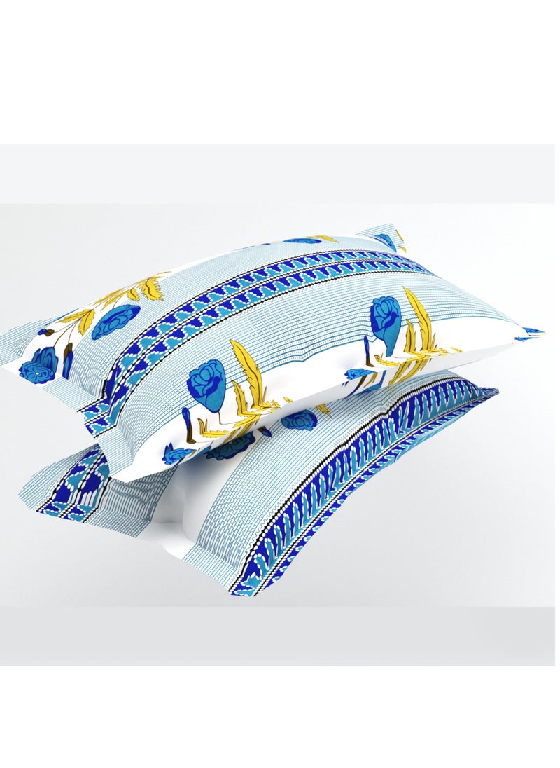 BSB BSB HOME® Glace Cotton 180 TC Big Flower Printed Single Bedsheets with 1 King Size Pillow Cover, (60X90 Inches, 4 X 6 Feet) 148*228 cms  - Image 2