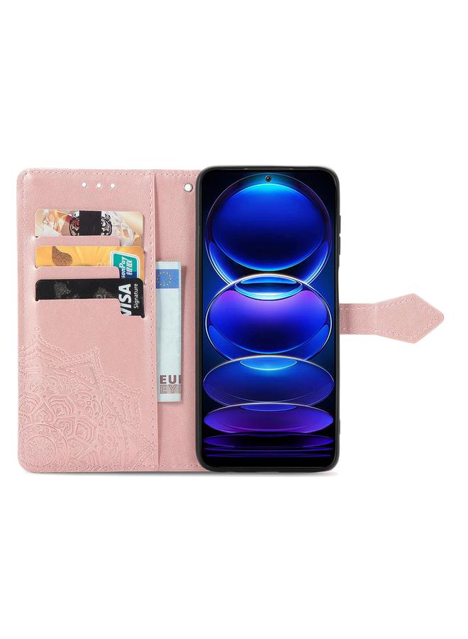 S-TOP Case For HMD Skyline Mandala Flower Embossed Leather Phone Case - Image 3