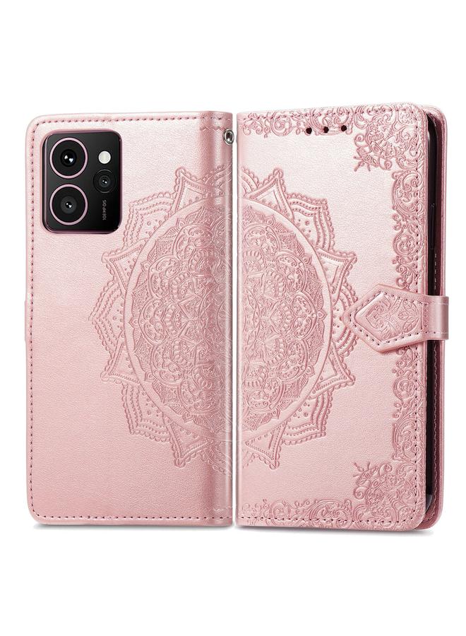 S-TOP Case For HMD Skyline Mandala Flower Embossed Leather Phone Case - Image 2