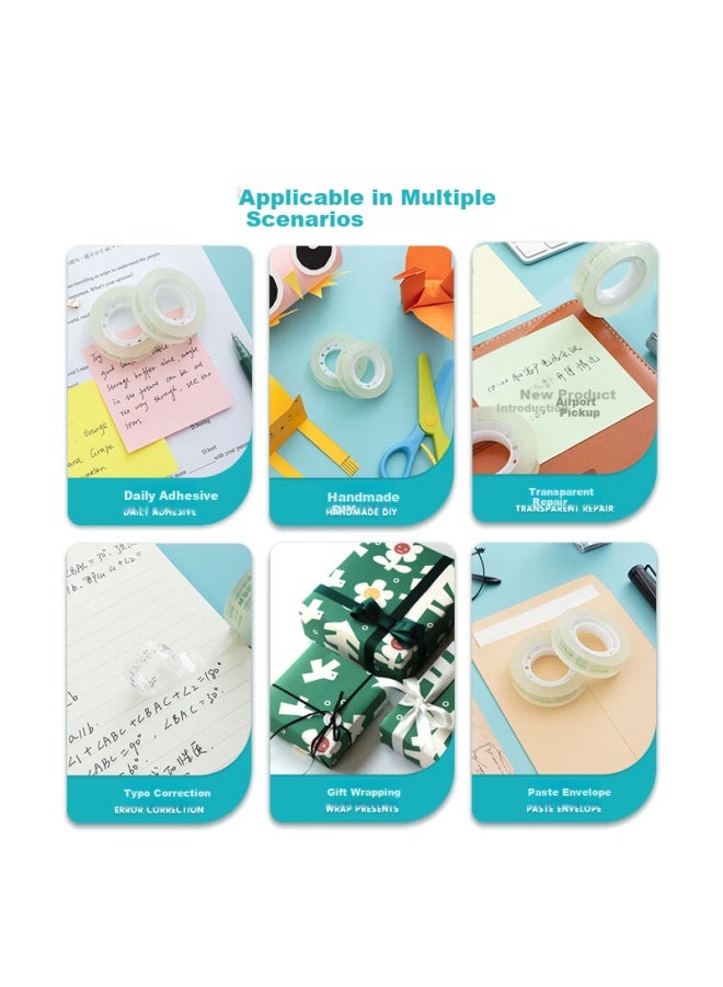 ام اند جي Chenguang (m&g) شريط لاصق شفاف للقرطاسية، شفافية عالية سهل التمزق شريط صغير، أساسي للعودة شريط حرفي للطلاب 12mm30y (27.42 متر/لفة) 12 لفة Ajd97320 - Image 3