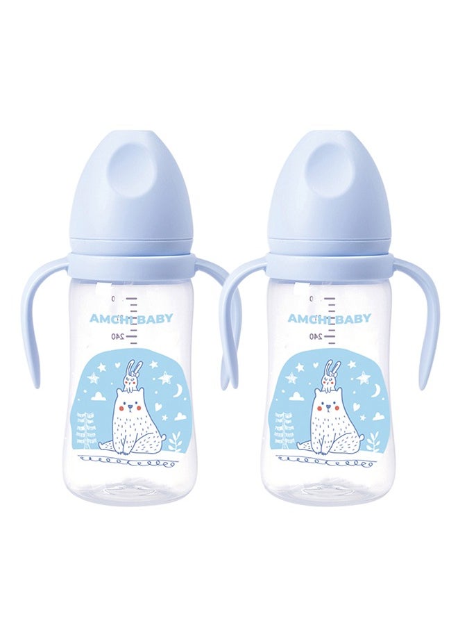 amchi baby - Pack Of 2 Feeding Bottle With Handle 300 ML - Image 1