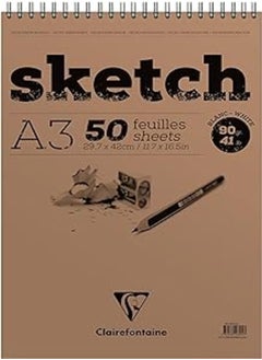 Clairefontaine sketch pad, a3, 50 sheets - 42 x 29.7 centimeters - pzsku/ZE67A0F6424F30ED82F28Z/45/_/1718495681/93b9957c-30d1-4e8b-b647-49b78873dcac