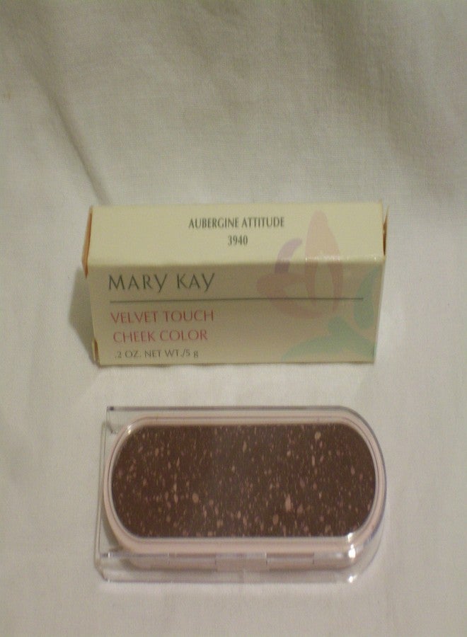 Mary Kay Powder Perfect Velvet Touch Cheek Color Blush ~ Aubergine Attitutde/Grape #3940