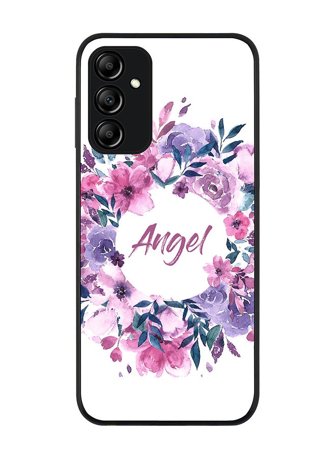 Stylizedd Rugged Black edge case for Samsung Galaxy A14 4G/5G Slim fit Soft Case Flexible Rubber Edges Anti Drop TPU Gel Thin Cover - Angel - Image 1