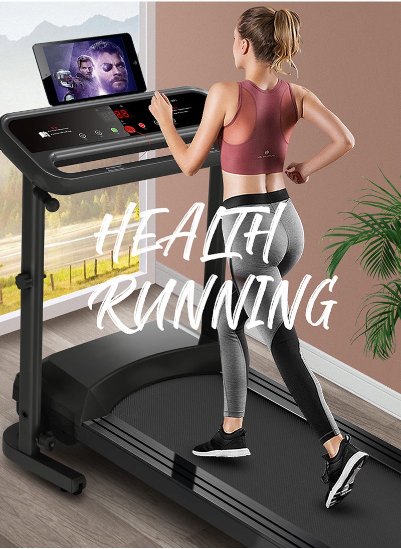 ETG - 2.0HP 1-12km/h Multifunctional Stepless Speed Treadmill, LCD Display with Bluetooth Connection, Foldable Treadmill - Image 1