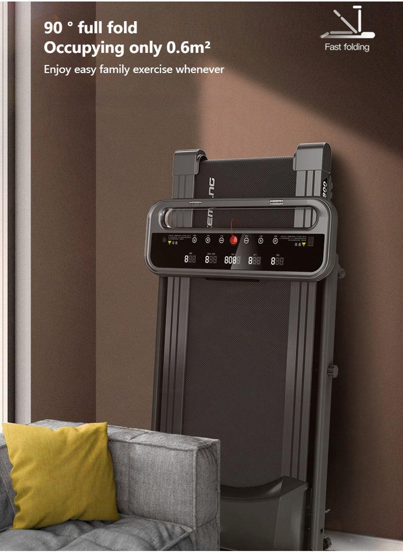 ETG - 2.0HP 1-12km/h Multifunctional Stepless Speed Treadmill, LCD Display with Bluetooth Connection, Foldable Treadmill - Image 1