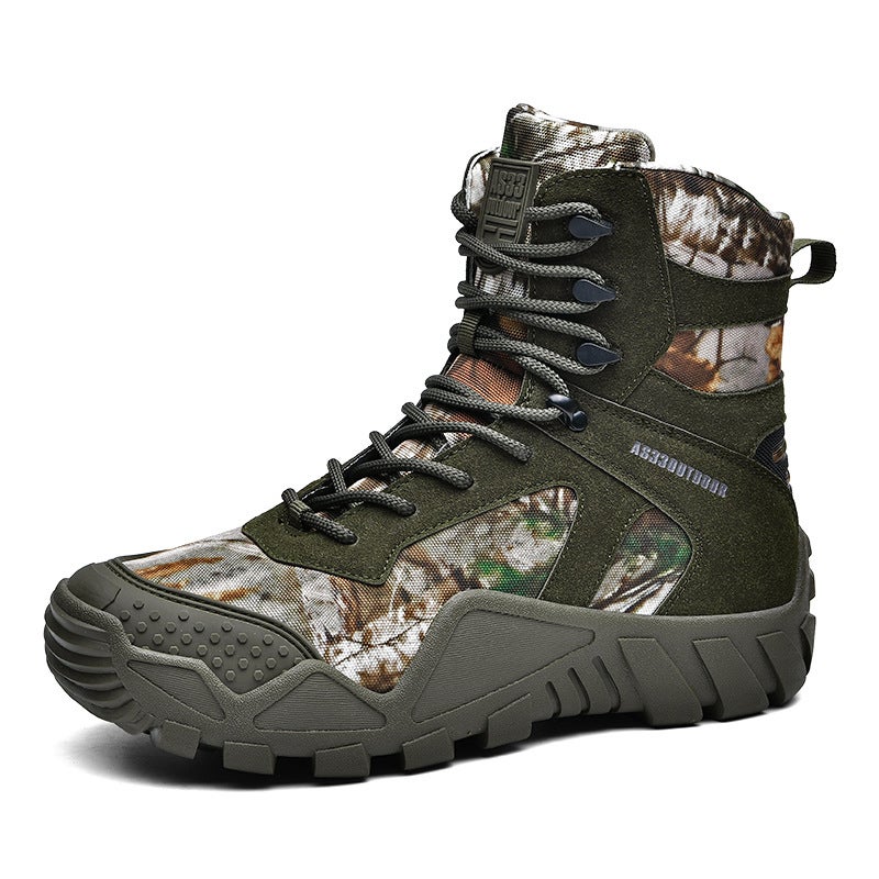 Spot Large Size Combat Boots Men'S Outdoor Mountaineering High-Top Non-Slip Wear-Resistant Desert Tactical Training Boots - Image 4