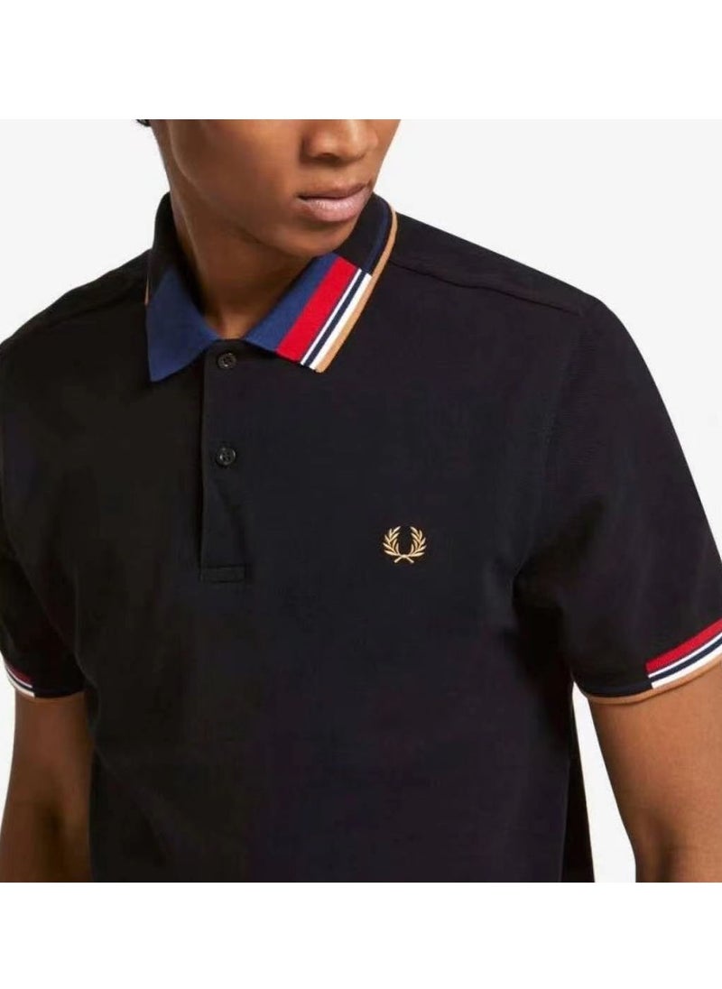 FRED PERRY Essential Logo Printed Polo Shirt  - Image 1