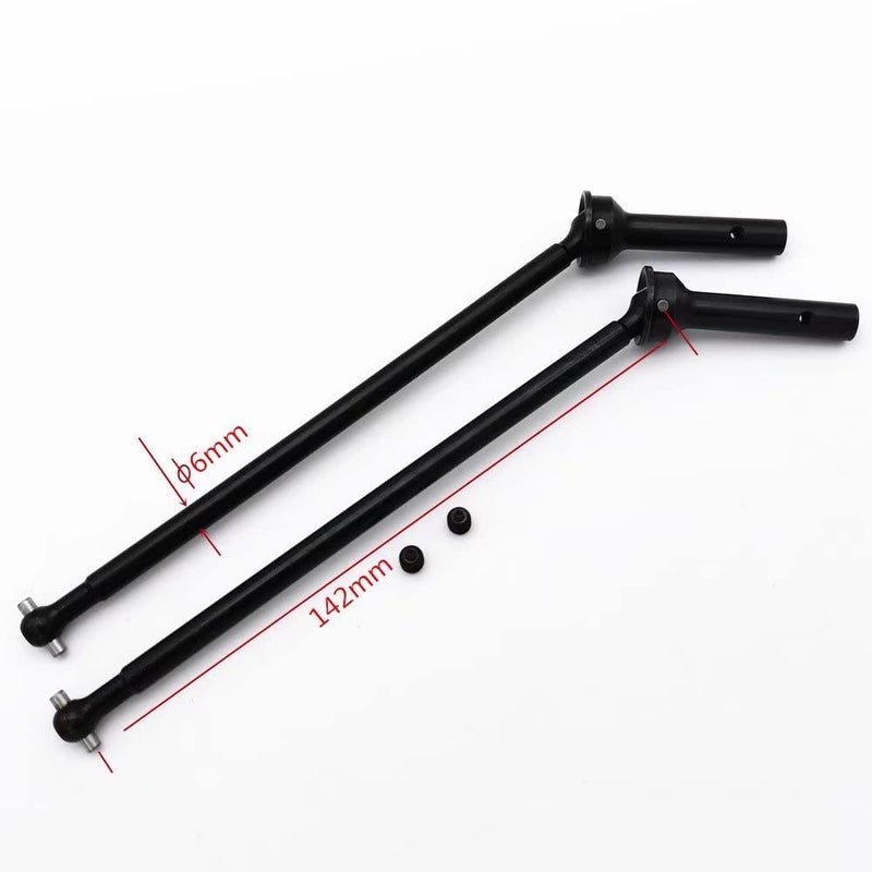 Generic EPTNNASO 2pc Hard Steel Front Thickened Axle CVD Driveshaft for Arrma Kraton Outcast Notorious AR310458 AR310590 AR310452  - Image 2