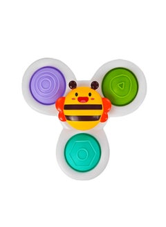 Generic Sucker Pressing Tun Tun Le Top Toy Rodent Extermination Pioneer Hand-held Board Baby Pressing Exercise Board Finger Bubble Le-Color: Press And Spin Music - 3 Pages Of Little Bees  - Image 1