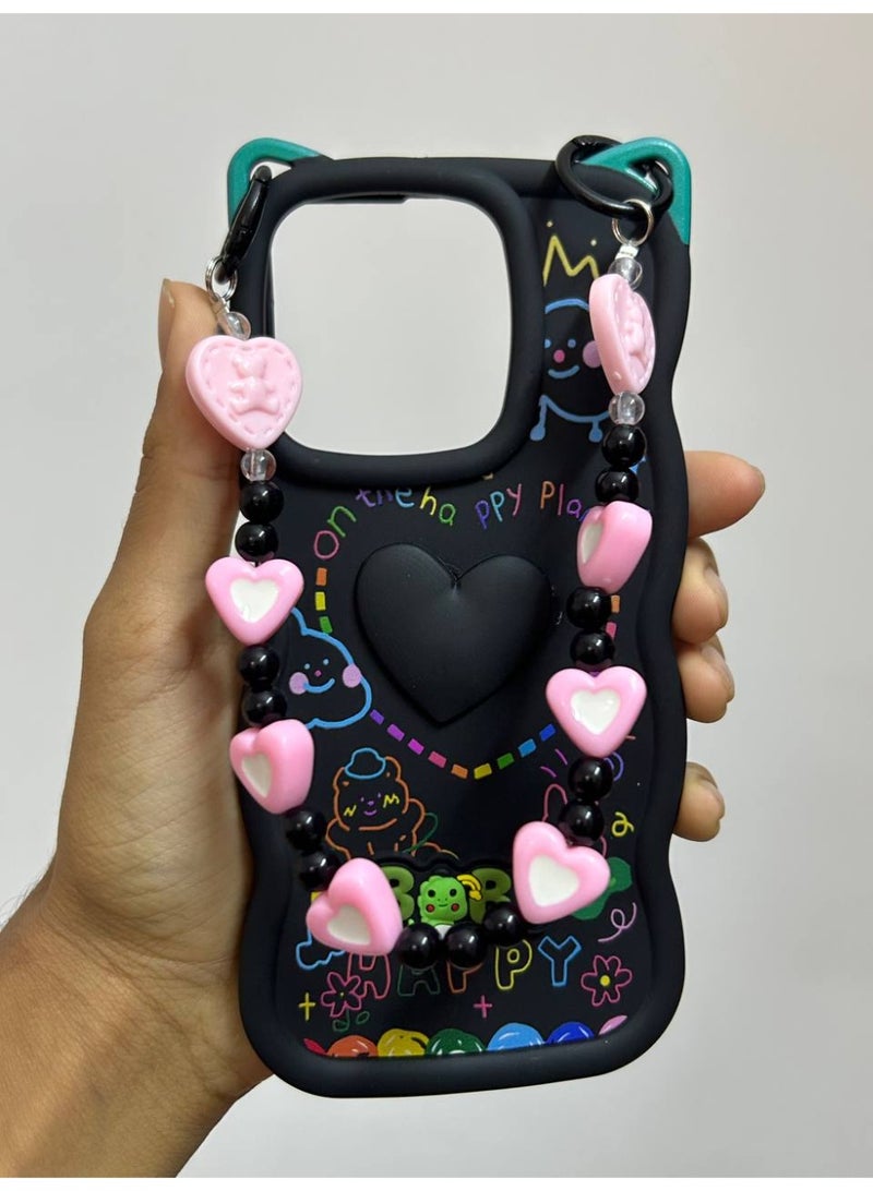 جراب خلفي بتصميم كرتوني جديد علي شكل قلب وعليه كلمه BABY متوافق مع هاتف انفينيكس سمارت 8 - Image 1