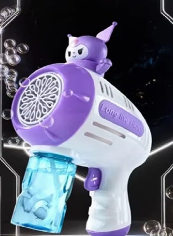 Kuromi Character Bubble Gun - Fully Automatic Bubbles, with Colorful Light Effects - Image 2
