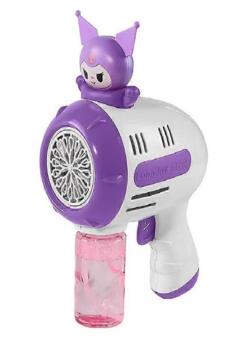 Kuromi Character Bubble Gun - Fully Automatic Bubbles, with Colorful Light Effects - Image 1