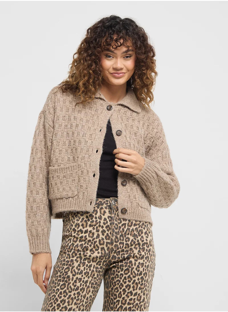 VERO MODA Polo Neck Cardigan