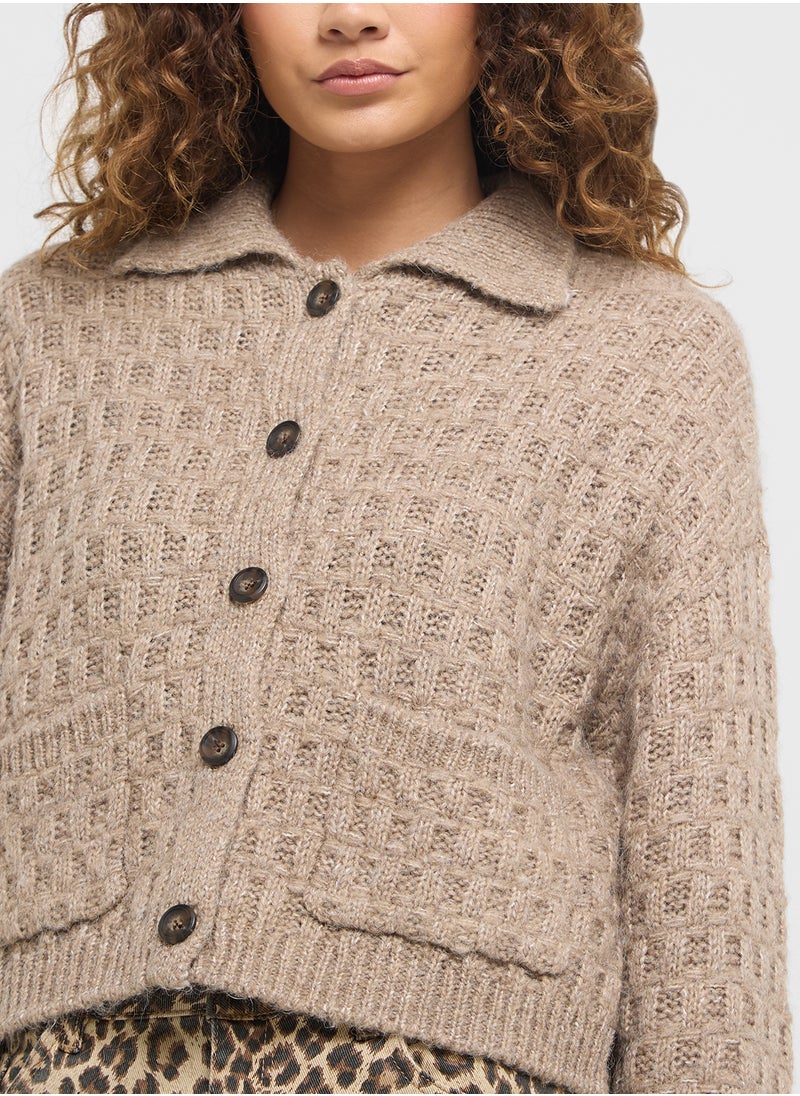VERO MODA Polo Neck Cardigan  - Image 3