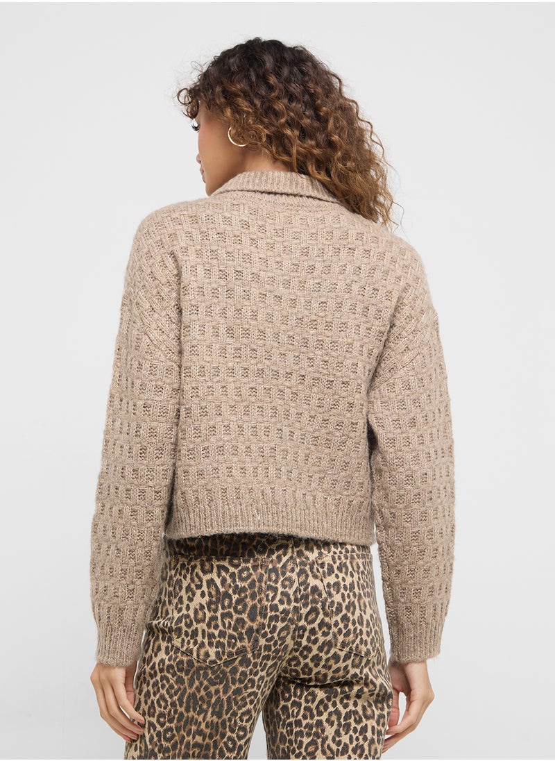 VERO MODA Polo Neck Cardigan  - Image 2