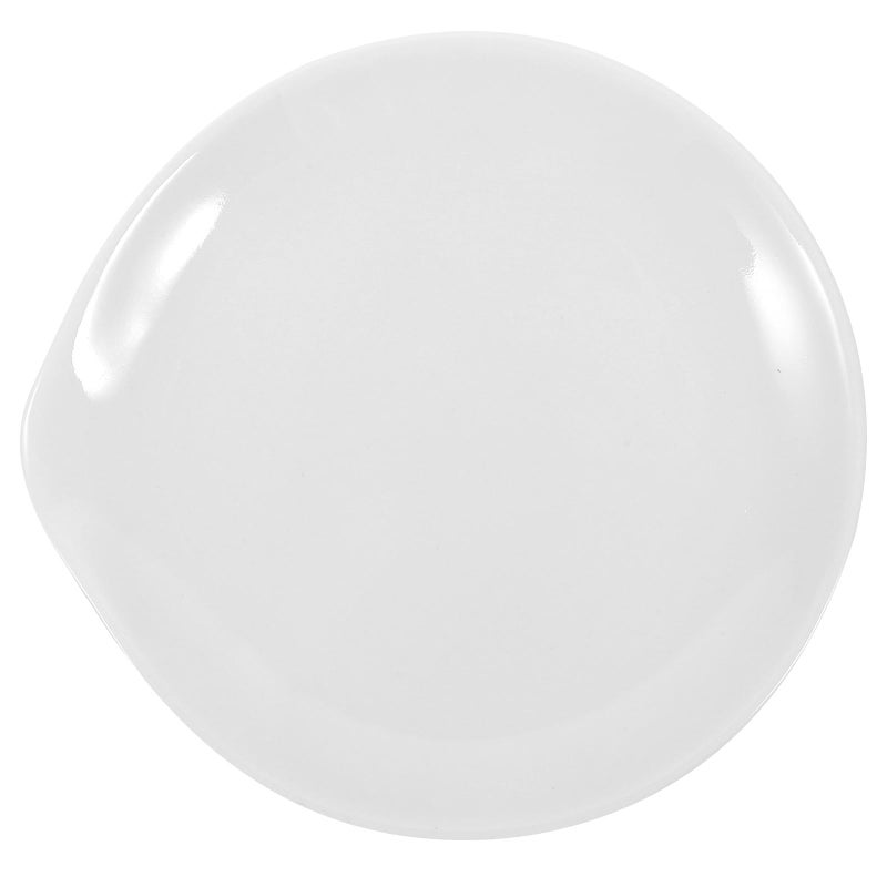 White Ceramic Spoon Rest Heat Resistant Compact Kitchen Utensil Holder - Image 2