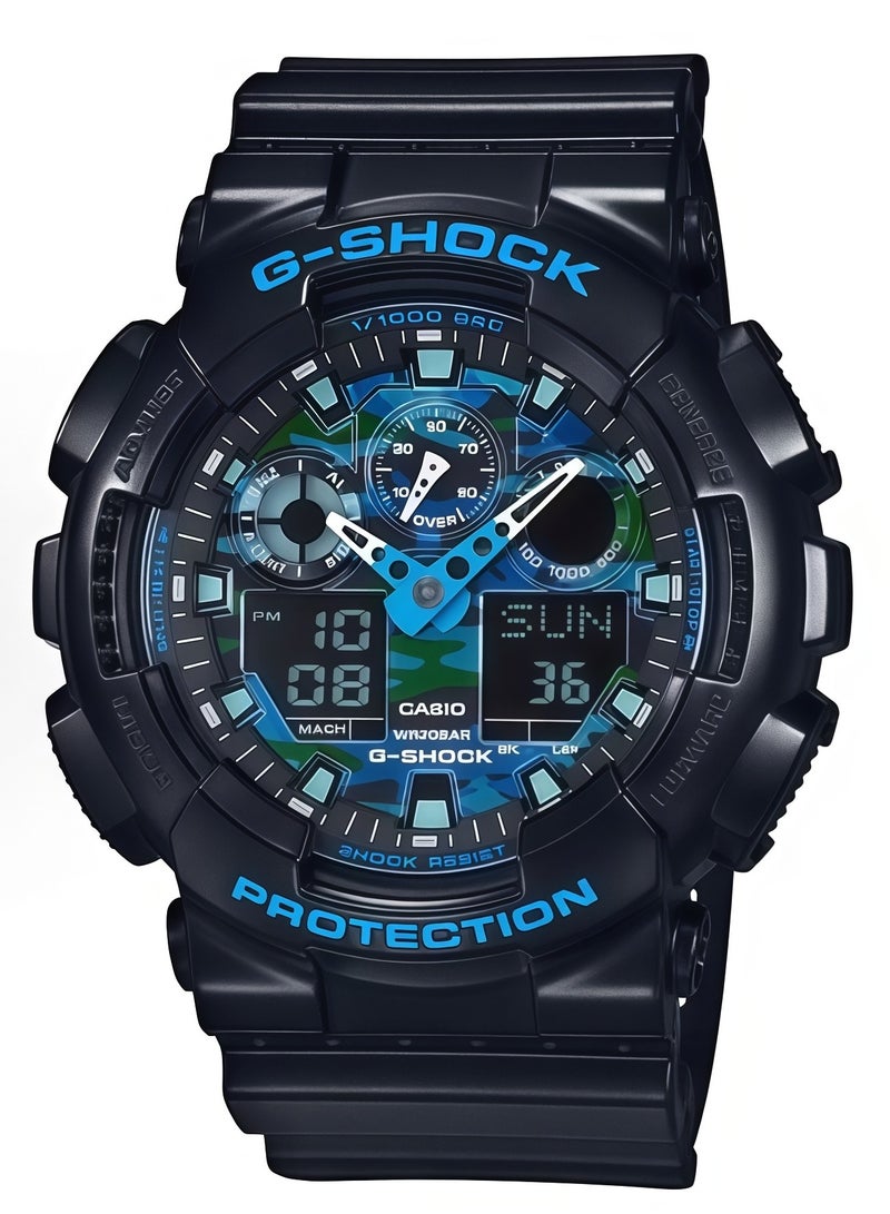 CASAON Casio G-Shock Men's Watch in Resin with Anti Slip Over Sized Buttons - Water Resistant & Anti Magnetic - Image 1