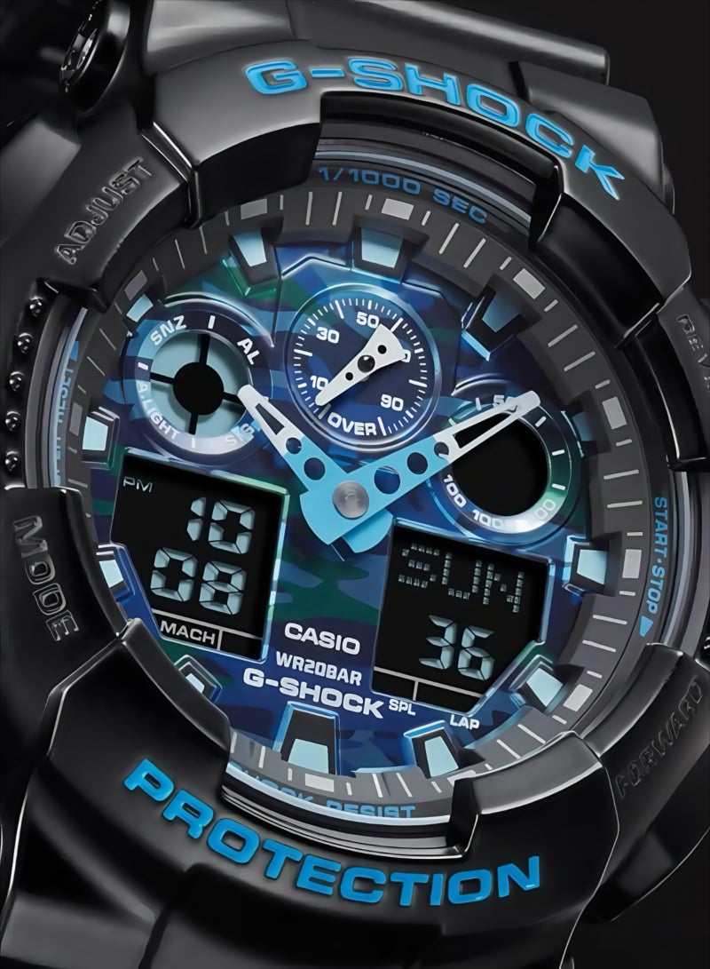 CASAON Casio G-Shock Men's Watch in Resin with Anti Slip Over Sized Buttons - Water Resistant & Anti Magnetic - Image 3