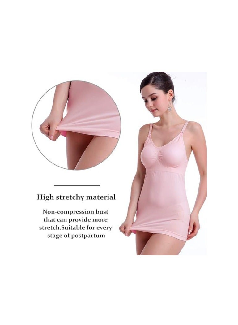 Maternity Nursing Tank Top for , Women's Nursing Maternity Sling Built-In Bra Sleeping Bra 3 Pack - Image 4