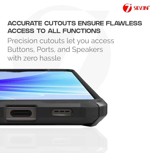 7-Seven 7SEVEN® Ipacky Back Cover for Oppo A57 | A77 | A77S Mobile Back Case Shock Proof Design Camera Edges Protection Crystal Clear Phone Case Precise Cutouts Matte Black Soft Bumper Phone Cover - Image 5