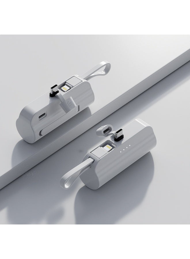 Mini Pocket 10000mAh Capsule Power Bank with Phone Stand (Type-C Version Includes Charging Cable for iPhone) - Image 1